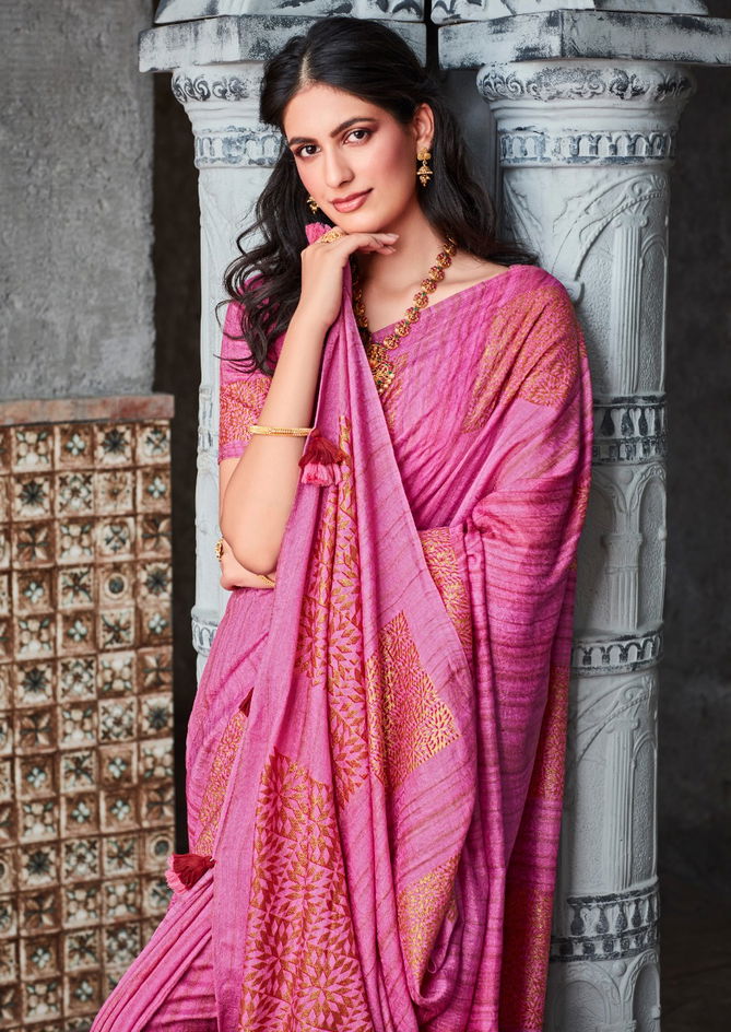 Sr Panama Soft Linen Wholesale Designer Saree Catalog
